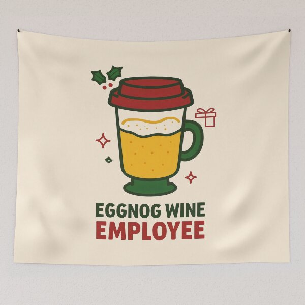 Item preview, Frothy Eggnog Mug with Holly and Holiday Gift Accent designed and sold by SplashTastic.