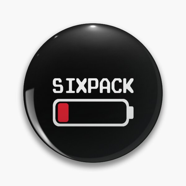 Item preview, Sixpack Design – Funny outfit with low battery indicator designed and sold by RetroMaritalArt.