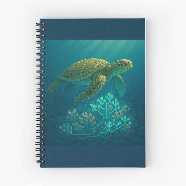 Item preview, The Coral Circuit Turtle – Harmony Beneath the Waves designed and sold by GeoWild Designs.