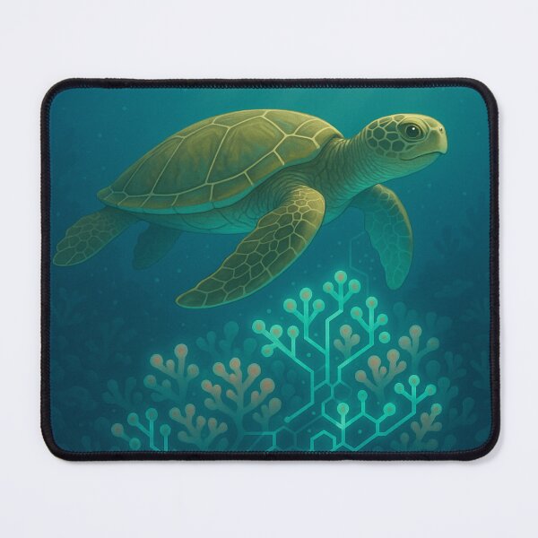 Item preview, The Coral Circuit Turtle – Harmony Beneath the Waves designed and sold by GeoWild Designs.
