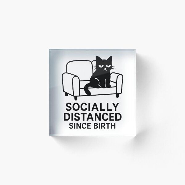 Artikelvorschau, Seit der Geburt auf Distanz gehalten – Schwarze Katze entworfen und verkauft von CraftedHome.