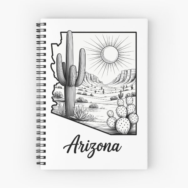 Item preview, Mapa del Cactus del Orgullo del Estado de Arizona designed and sold by TyraYoung.
