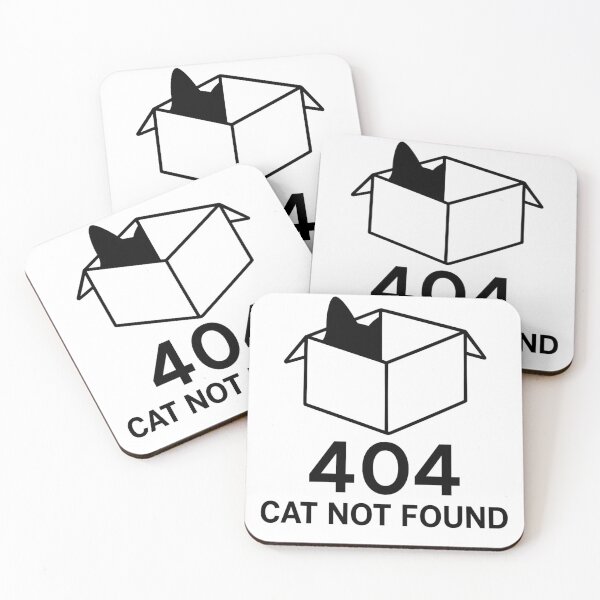 Item preview, 404 Cat Not Found - Black Cat designed and sold by CraftedHome.