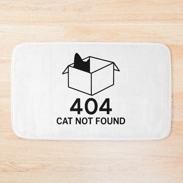 Item preview, 404 Cat Not Found - Black Cat designed and sold by CraftedHome.