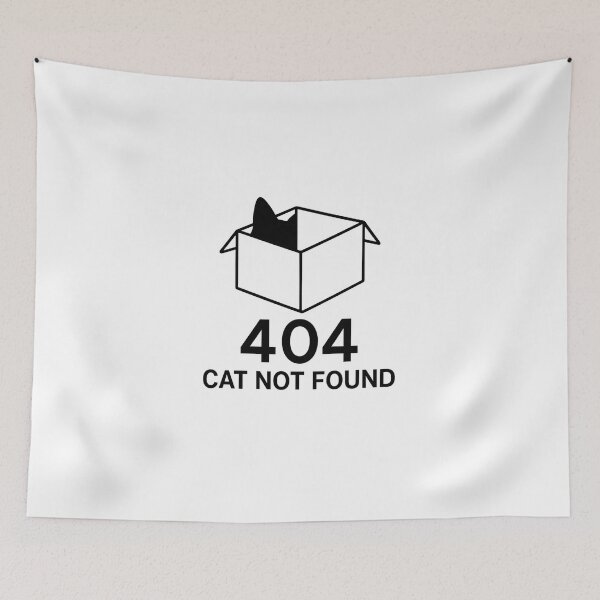 Item preview, 404 Cat Not Found - Black Cat designed and sold by CraftedHome.