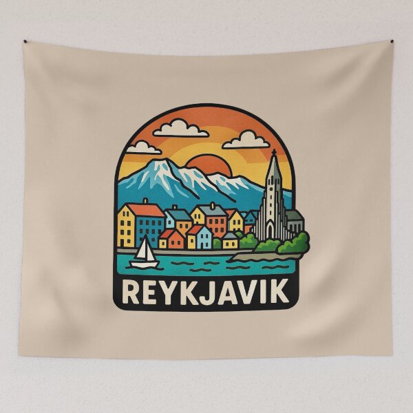Item preview, Reykjavik, Iceland designed and sold by Myra365Art.