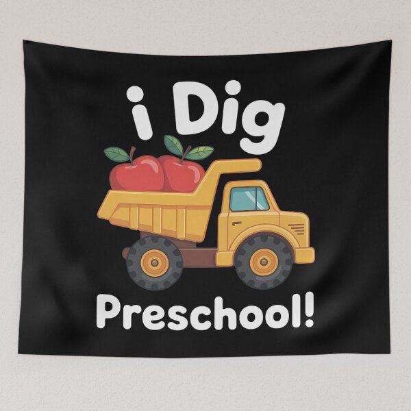 Item preview, Back to School Shirt I Dig Preschool Dump Truck Boys Girls designed and sold by TyraYoung.