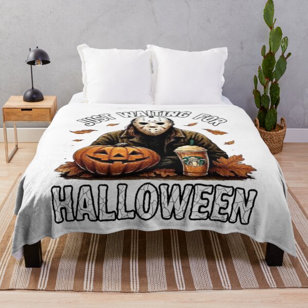 Item preview, Just waiting for Halloween T-Shirt designed and sold by canva-scharmco.