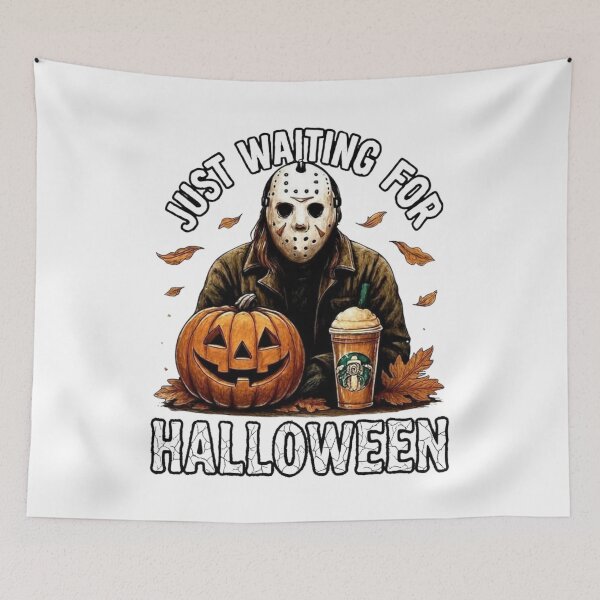 Item preview, Just waiting for Halloween T-Shirt designed and sold by canva-scharmco.