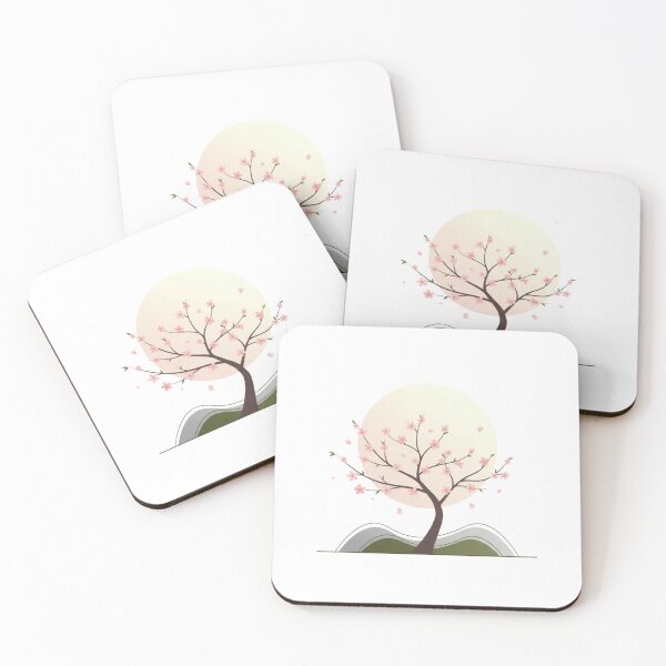 Item preview, Moonlit Cherry Blossom Tree Illustration designed and sold by 0606PM.
