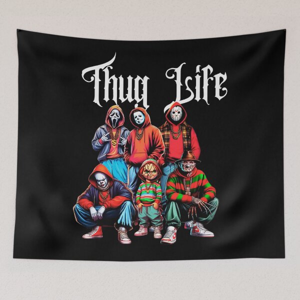 Item preview, Thug Life Horror Movie T-Shirt designed and sold by canva-scharmco.