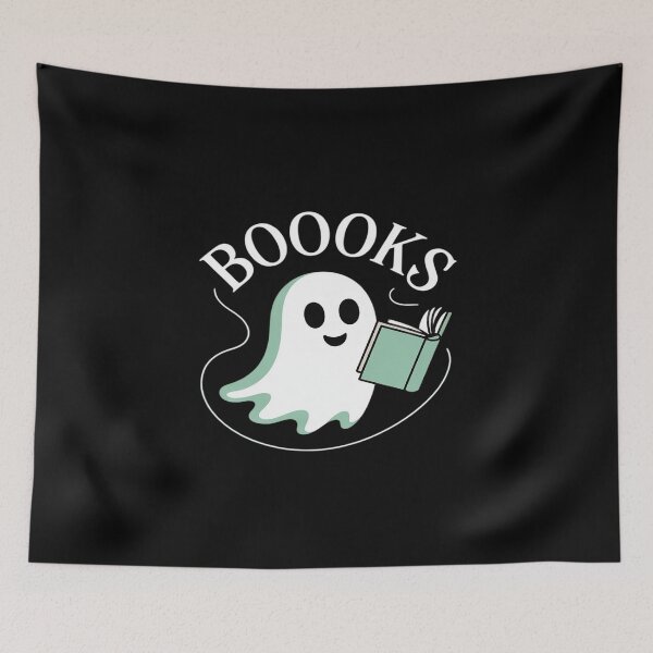 Item preview, Booooks Ghost Reading Books Halloween designed and sold by Idarmotar.