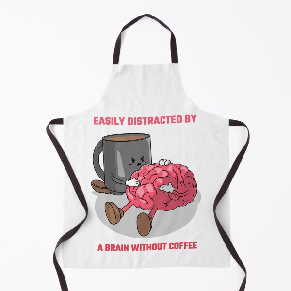 Item preview, EASILY DISTRACTED BY A BRAIN WITHOUT COFFEE designed and sold by SavvyVacationer.