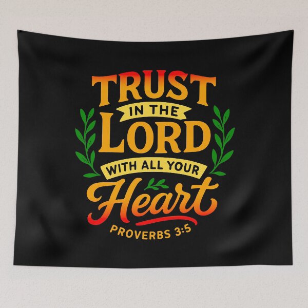 Item preview, Proverbs 3:5 Trust in the LORD with all your heart designed and sold by plushism.