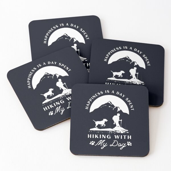 Item preview, happiness is a day spent hiking with my dog mountains Oversized  designed and sold by Creativiltetees.