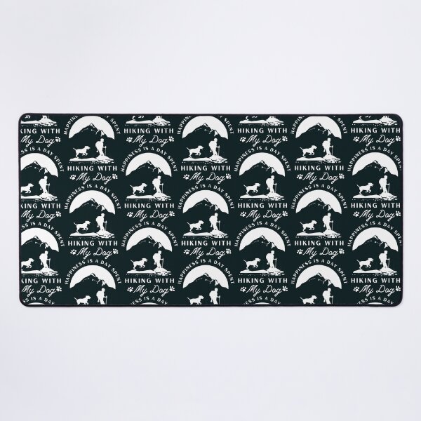Item preview, happiness is a day spent hiking with my dog mountains Oversized  designed and sold by Creativiltetees.