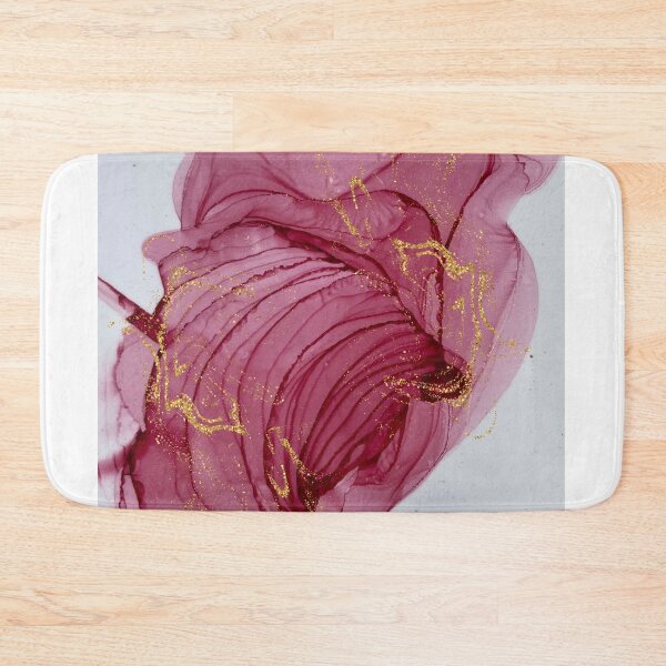 Item preview, Crimson Gold Flow — Modern Alcohol Ink Abstract designed and sold by SutraviaStudio.