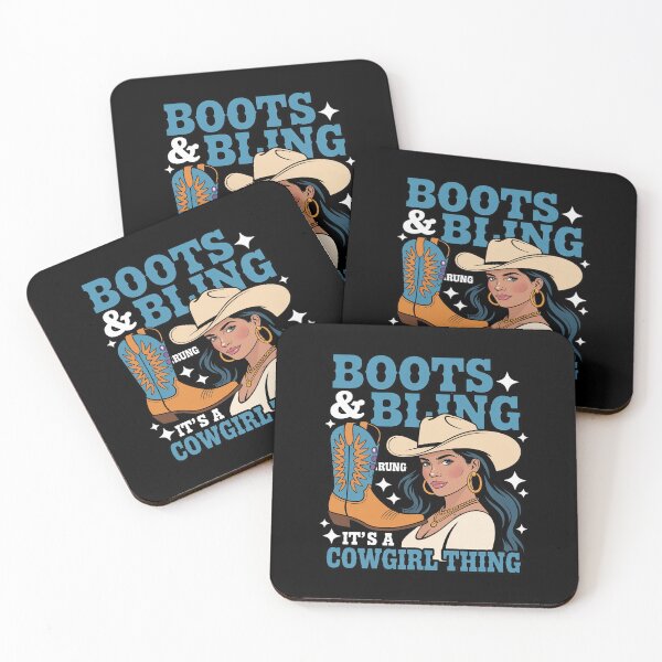 Item preview, Boots & Bling It's A Cowgirl Thing - Black Cowgirl Western designed and sold by Idarmotar.