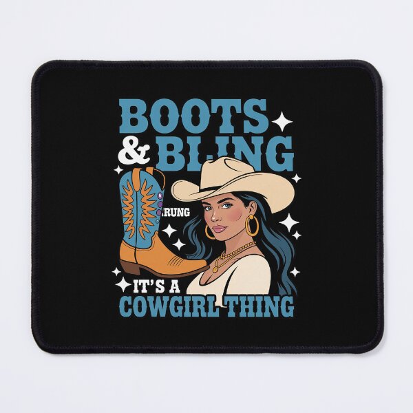 Item preview, Boots & Bling It's A Cowgirl Thing - Black Cowgirl Western designed and sold by Idarmotar.