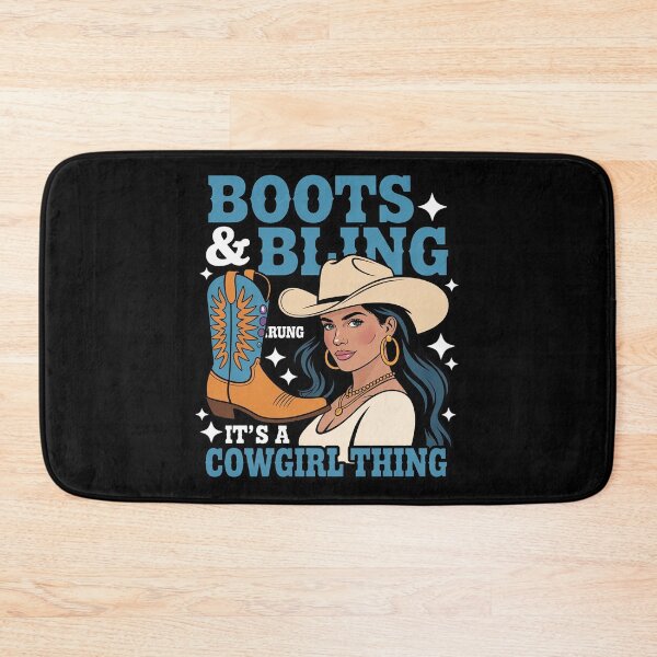 Item preview, Boots & Bling It's A Cowgirl Thing - Black Cowgirl Western designed and sold by Idarmotar.