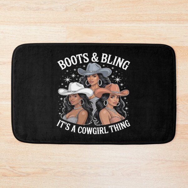 Item preview, Boots & Bling It's a Cowgirl Thing Melanin Black Cowgirls designed and sold by Idarmotar.