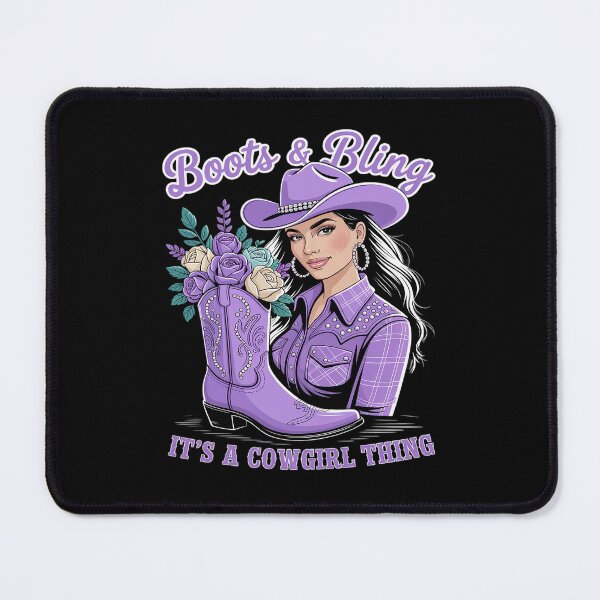 Item preview, Boots and Bling It's a Cowgirl Thing Western Black designed and sold by Idarmotar.