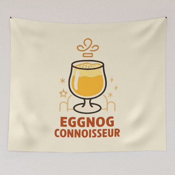 Item preview, Contemporary Holiday Scene Featuring Eggnog and Graphic Elements designed and sold by SplashTastic.