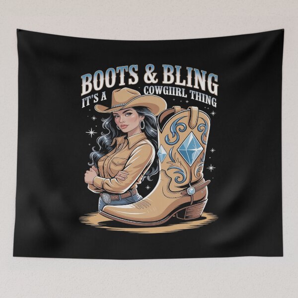 Item preview, Boots And Bling It's A Cowgirl Thing Bling Boots Fashion designed and sold by Idarmotar.