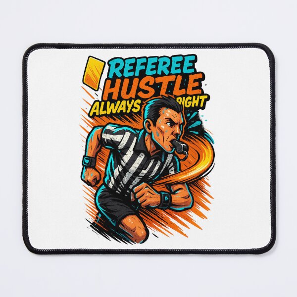 Item preview, Hustle Referee Dash Shirt - Yellow Card Boomerang Fitness Sticker designed and sold by GeniePixel.