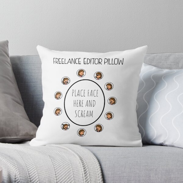 Freelance Editor Pillow Throw Pillow