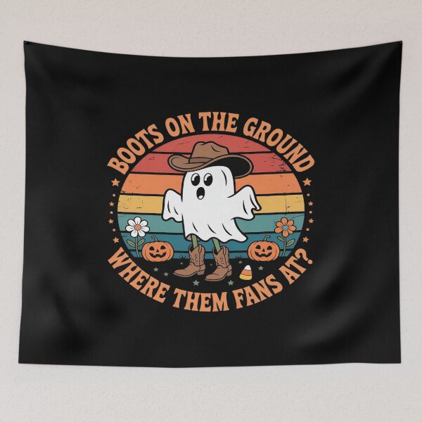 Item preview, Boots On The Ground Fans Where The Fans At Halloween designed and sold by Idarmotar.