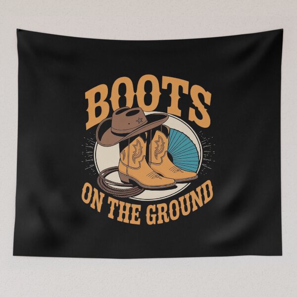 Item preview, Boots On The Ground Western Cowboy Rodeo Country designed and sold by Idarmotar.