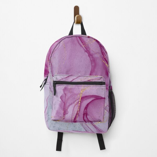 Item preview, Rose Veil — Pink Alcohol Ink Abstract with Gold Accents designed and sold by SutraviaStudio.