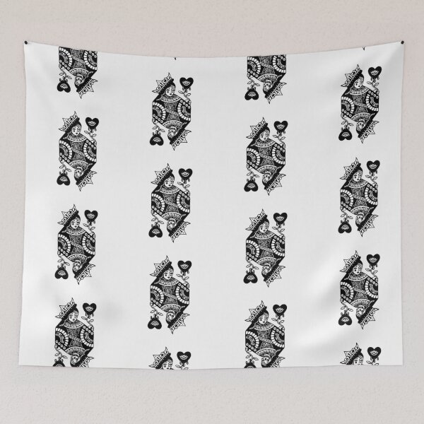 Item preview, Queen of Hearts - Black Ink Art designed and sold by InkStation24.