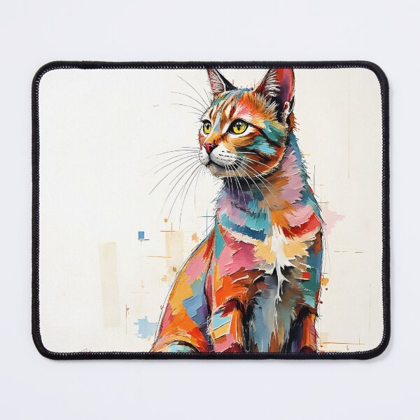 Item preview, Water Color Painting of a Modern Cat designed and sold by Huskyyy Designs.