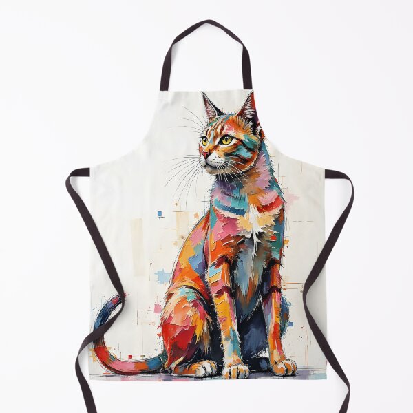 Item preview, Water Color Painting of a Modern Cat designed and sold by Huskyyy Designs.