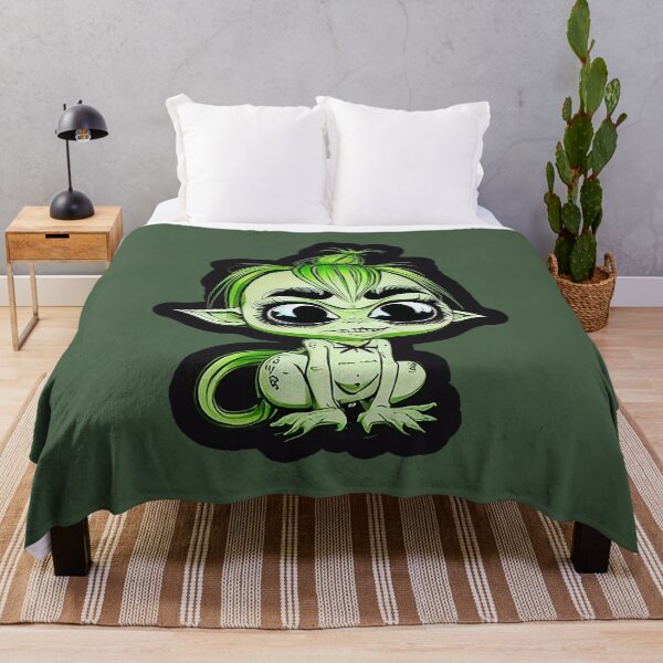 Item preview, Cute Green Goblin Baby – Creepy Cute Halloween Monster Sticker designed and sold by JaaGo PopLab.