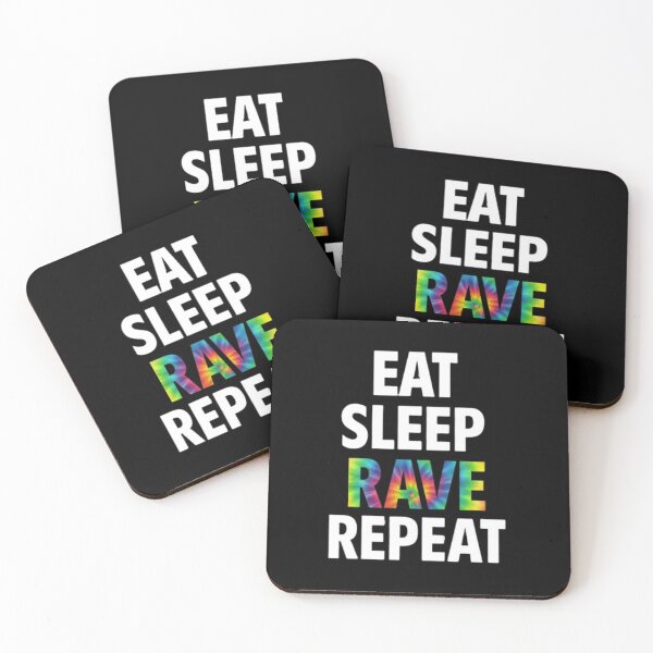 Item preview, Eat Sleep Rave Repeat Psychedelic Design designed and sold by getpressedshirt.