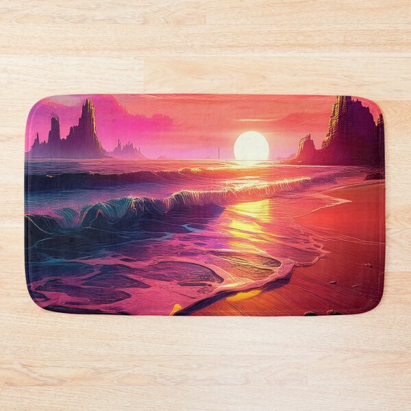 Item preview, Glitch Beach Art, Weirdcore, Fantasy Art designed and sold by CharlottePlaceArt.
