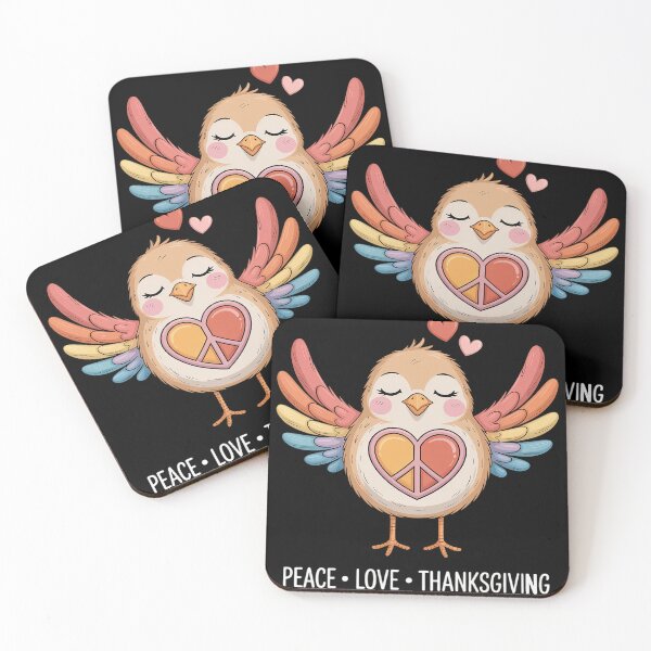 Item preview, Thanksgiving Peace Love Thankfull Fall Autumn Women Kids Men designed and sold by VladoZork.