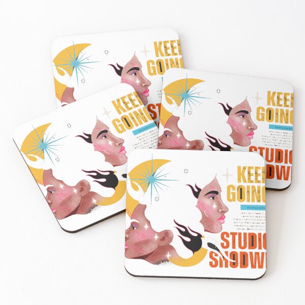 Item preview, KEEP GOING Studio Shodwe - Empowering Maximalist Portrait Art designed and sold by GenZFashion000.