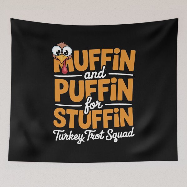 Item preview, Thanksgiving Run Turkey Trot - Huffin and Puffin for Stuffin  designed and sold by VladoZork.