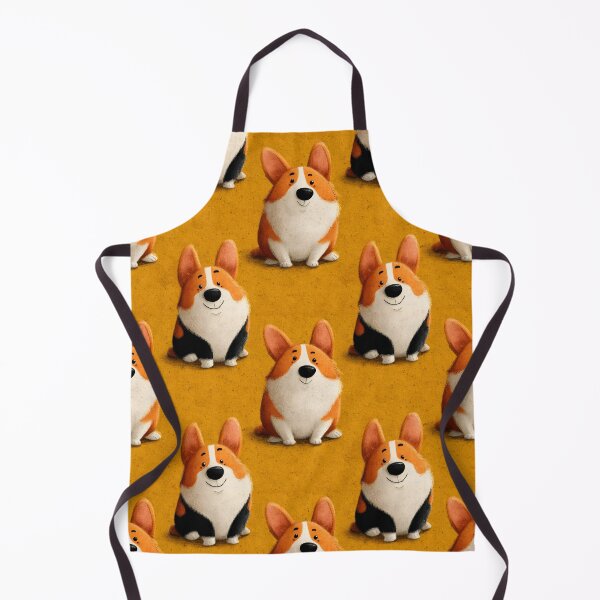 Item preview, Funny Corgis Cute Dogs Cartoon Animals Retro Pattern designed and sold by SecretDicer.