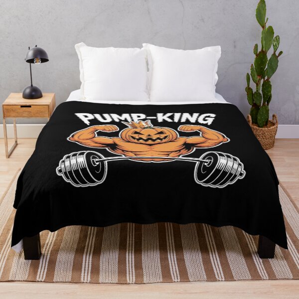 Item preview, Pump-King Pumpkin Pun Halloween Costume Gym Weightlifting designed and sold by NeomiStoreSS.