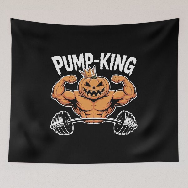 Item preview, Pump-King Pumpkin Pun Halloween Costume Gym Weightlifting  designed and sold by NeomiStoreSS.