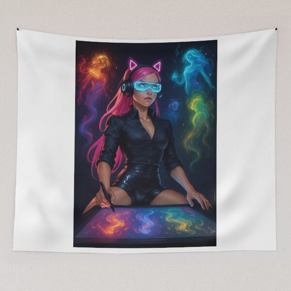 Item preview, CathryneDelamort colorful spectres  designed and sold by CathryneDelamort.
