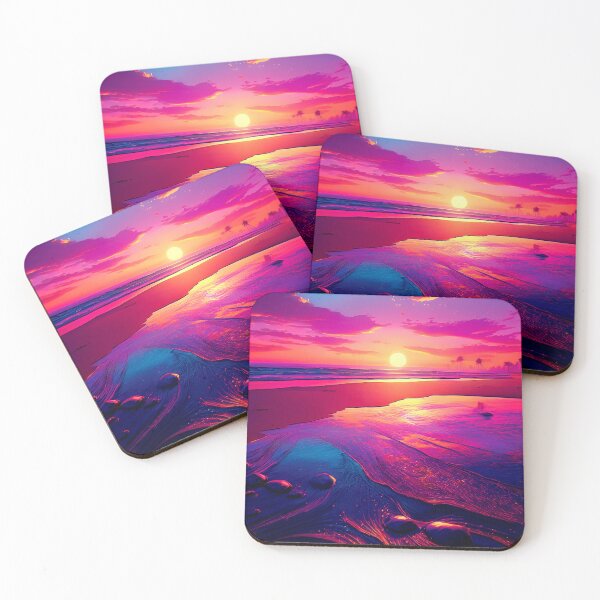 Item preview, Glitch Beach Art, Weirdcore, Fantasy Art designed and sold by CharlottePlaceArt.