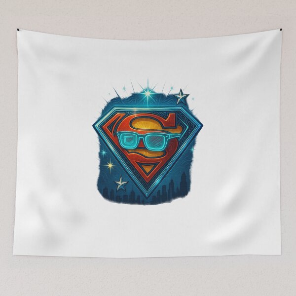Item preview, Glowing Superman S Shield - 2025 Holographic Kryptonian T-Shirt designed and sold by GeniePixel.