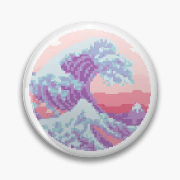 Item preview, Great Wave Pixel Art  designed and sold by hiemotrobeda.