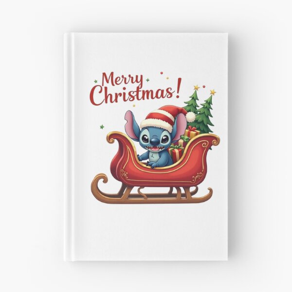 Item preview,  Merry Christmas, adorable stitch with christmas hat and santas sleigh designed and sold by nicnacc.